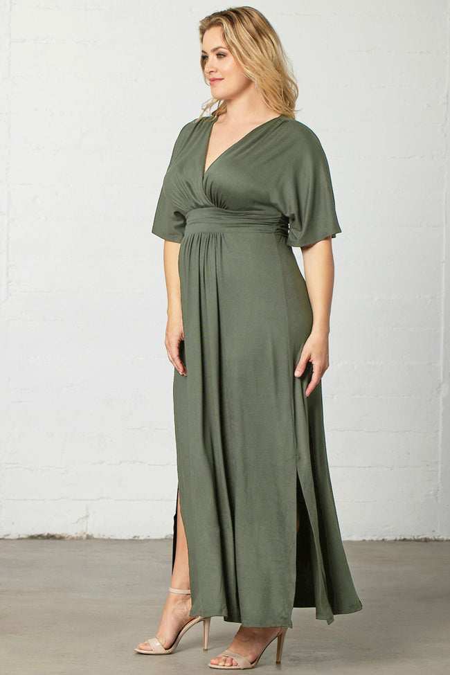 Plus Size Dresses Mother of the Bride Long Formal Plus Size Dress Matcha Green Tea