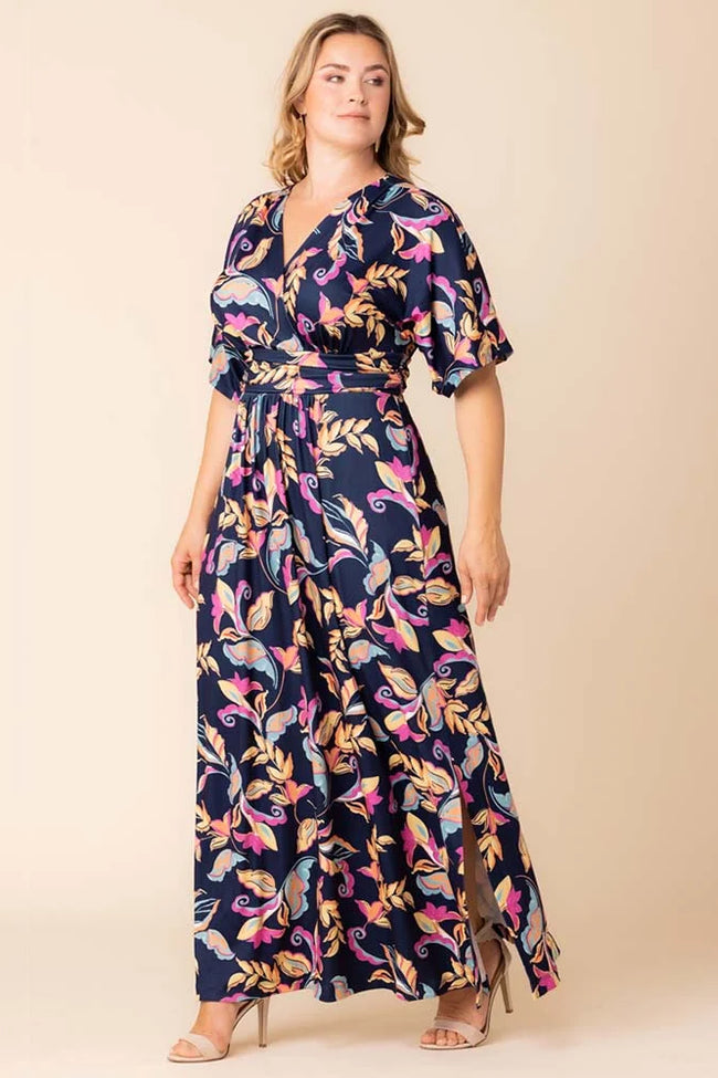 Plus Size Dresses Mother of the Bride Long Formal Plus Size Dress Talavera Motif Print