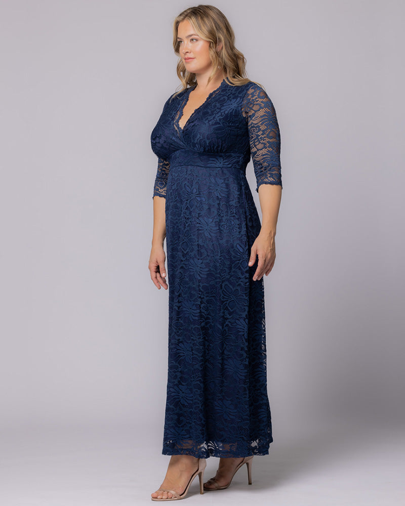 Plus Size Dresses Long Formal Lace Plus Size Dress Nouveau Navy