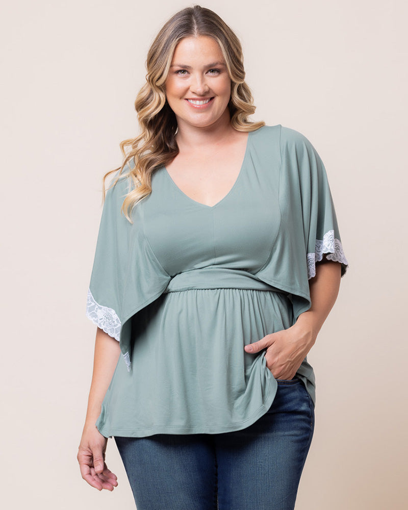 Top Formal Plus Size Evening Top Kiyonna 22240702 Thyme