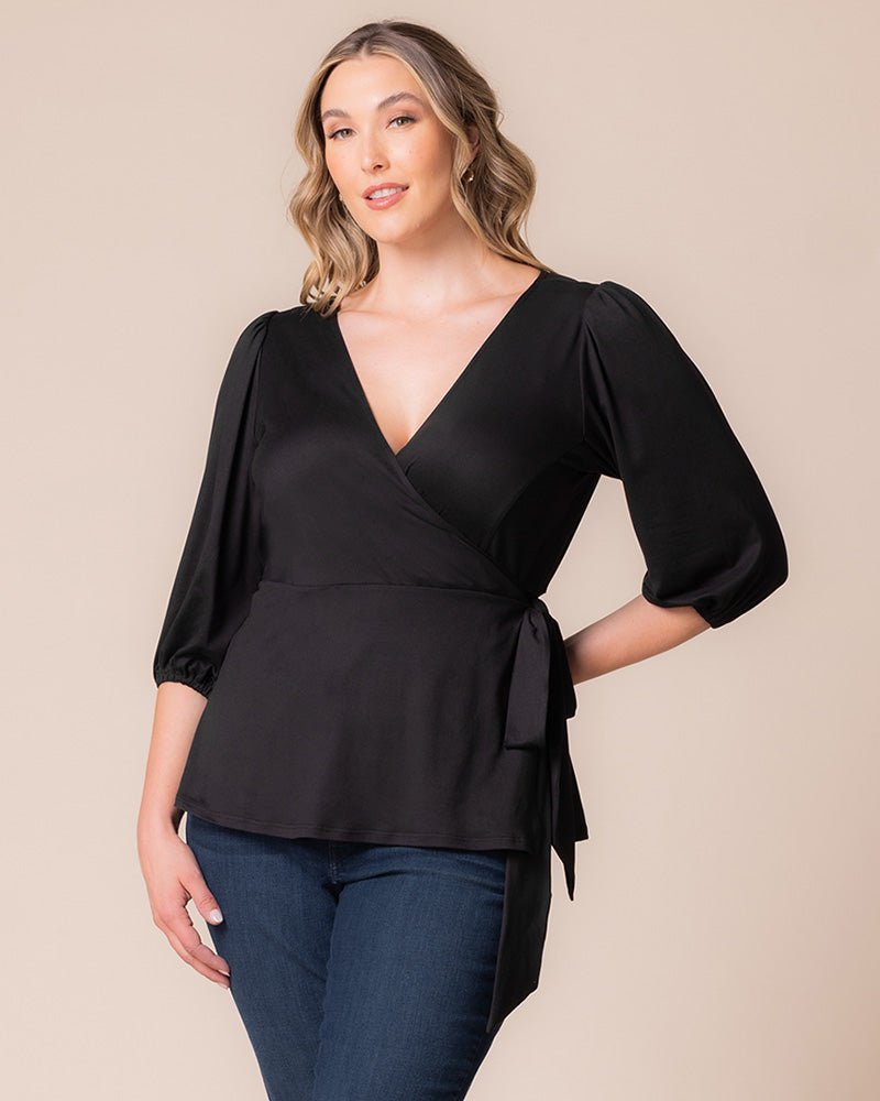 Top Formal Evening Top Kiyonna 23241302 Black Noir
