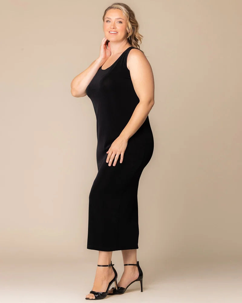Plus Size Dresses Plus Size Tea Length Cocktail Fitted Formal Dress Kiyonna 33222642 Black Noir
