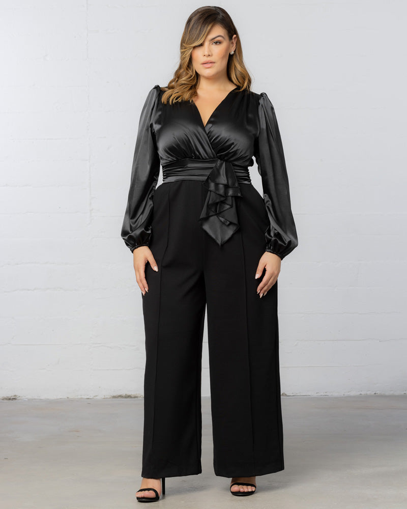 Jumpsuit Long Sleeve Formal Jumpsuit Onyx