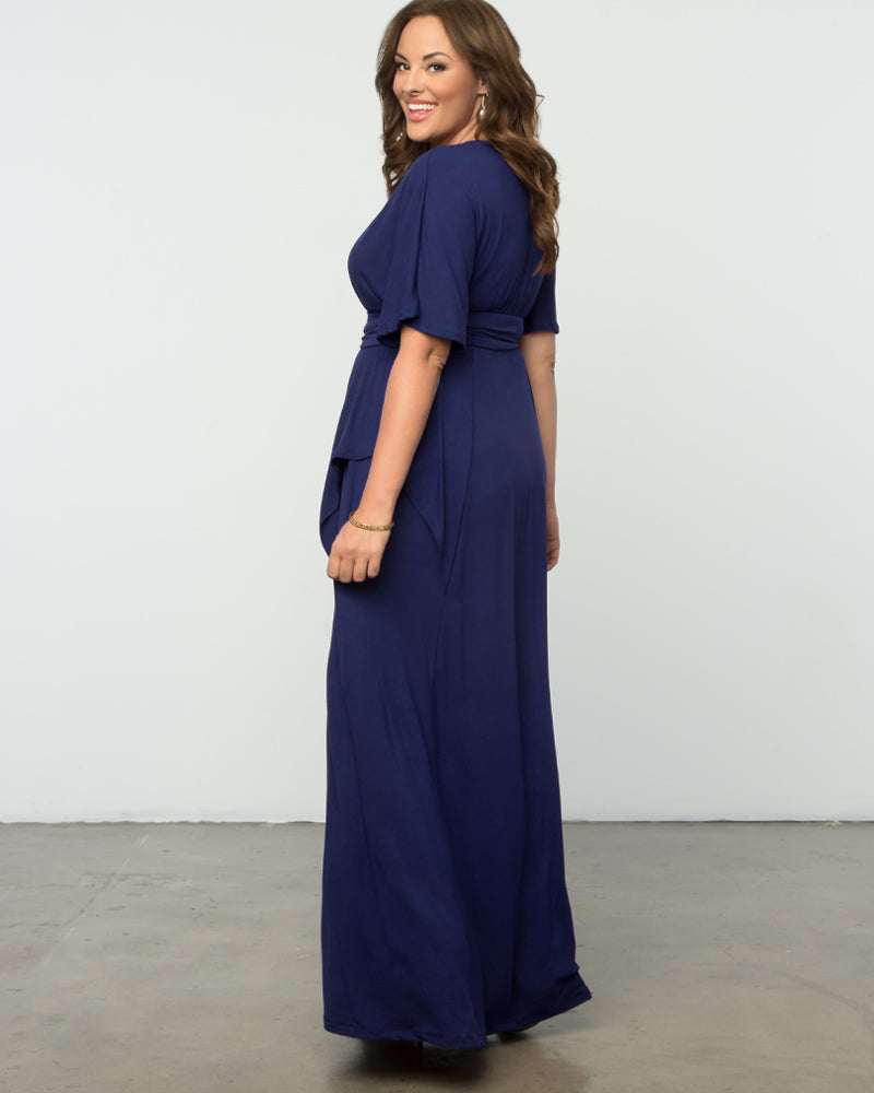 Plus Size Dresses Long Formal Fitted Mother of the Bride Plus Size Dress Kiyona 12151802 Nouveau Navy