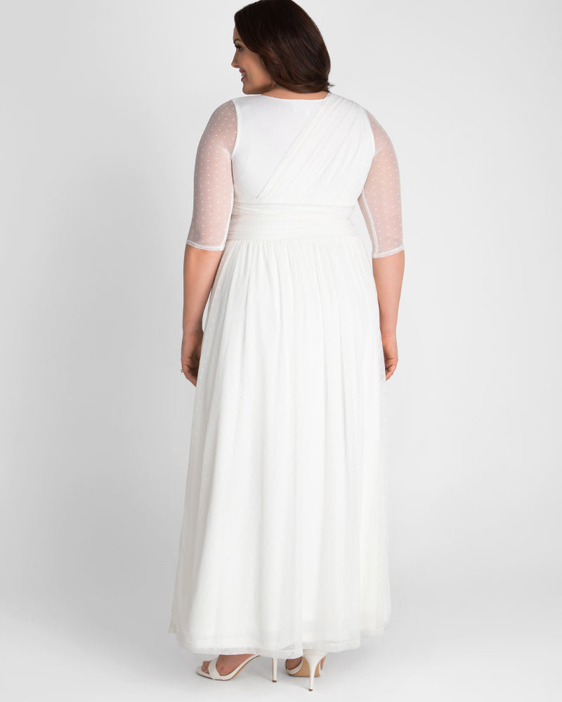 Wedding Dresses Bridal Long A Line Wedding Dress Kiyonna 19183605 Ivory/Cream
