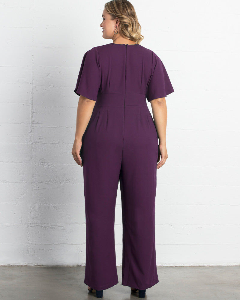 Jumpsuit Long Formal Plus Size Jumpsuit Kiyonna 37191311 Majestic Purple