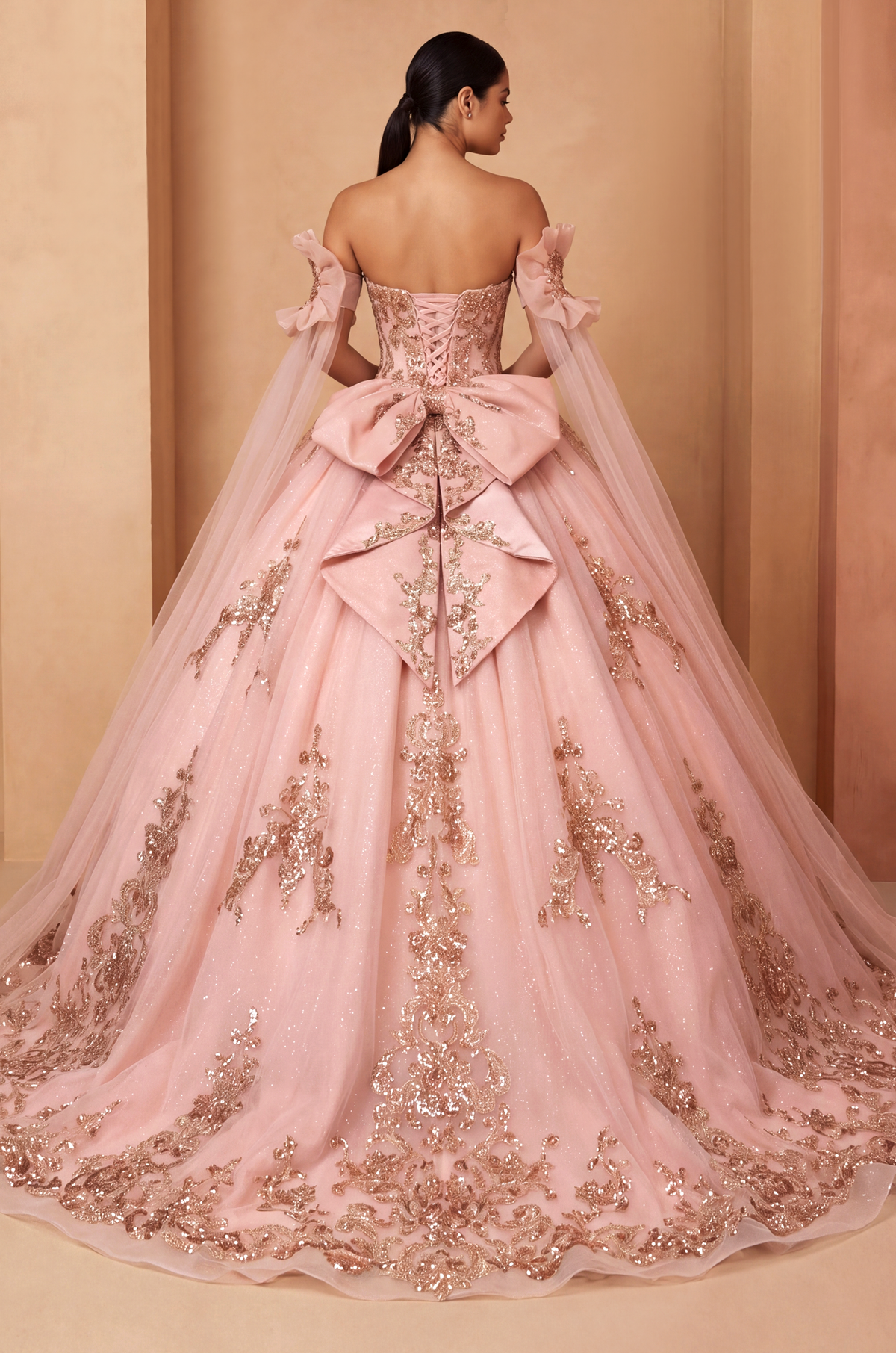 Sweetheart Floor-Length Tulle Quinceanera Ball Gown 3004