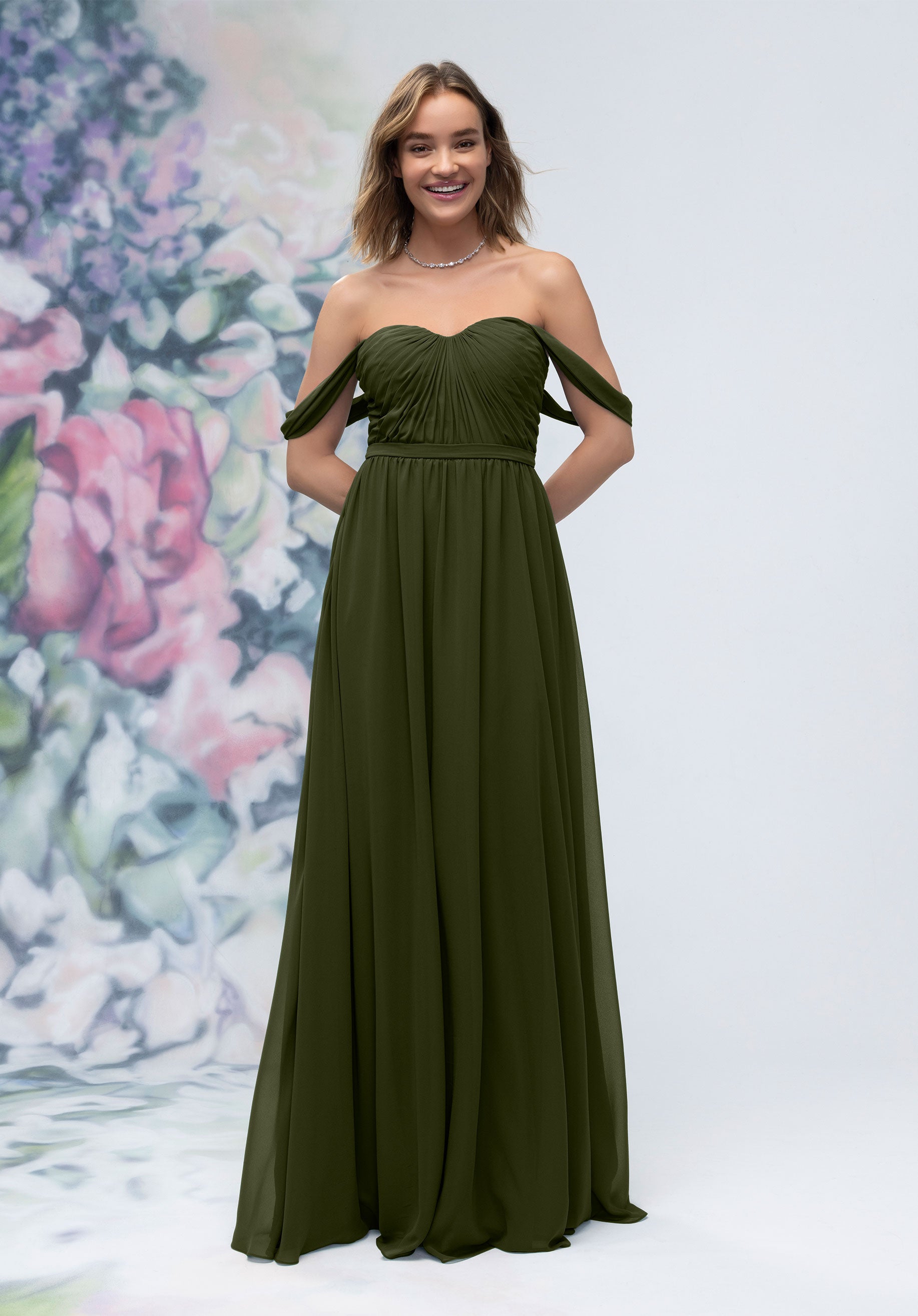 Formal Dresses Formal A line Long Evening Dress MGNY Madeline Gardner New York 3030003 Thyme
