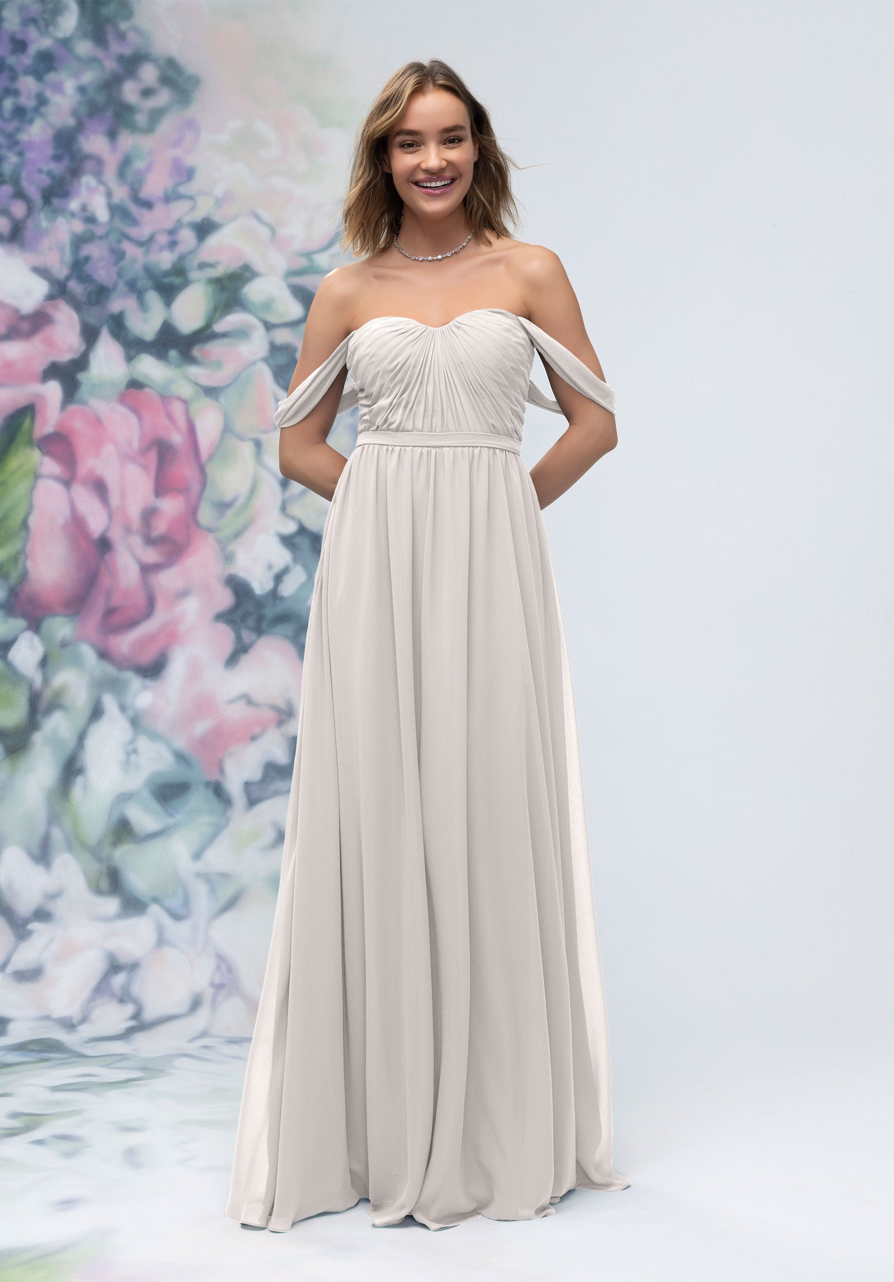 Formal Dresses Long A Line Evening Formal Dress MGNY Madeline Gardner New York 3030003 Silver