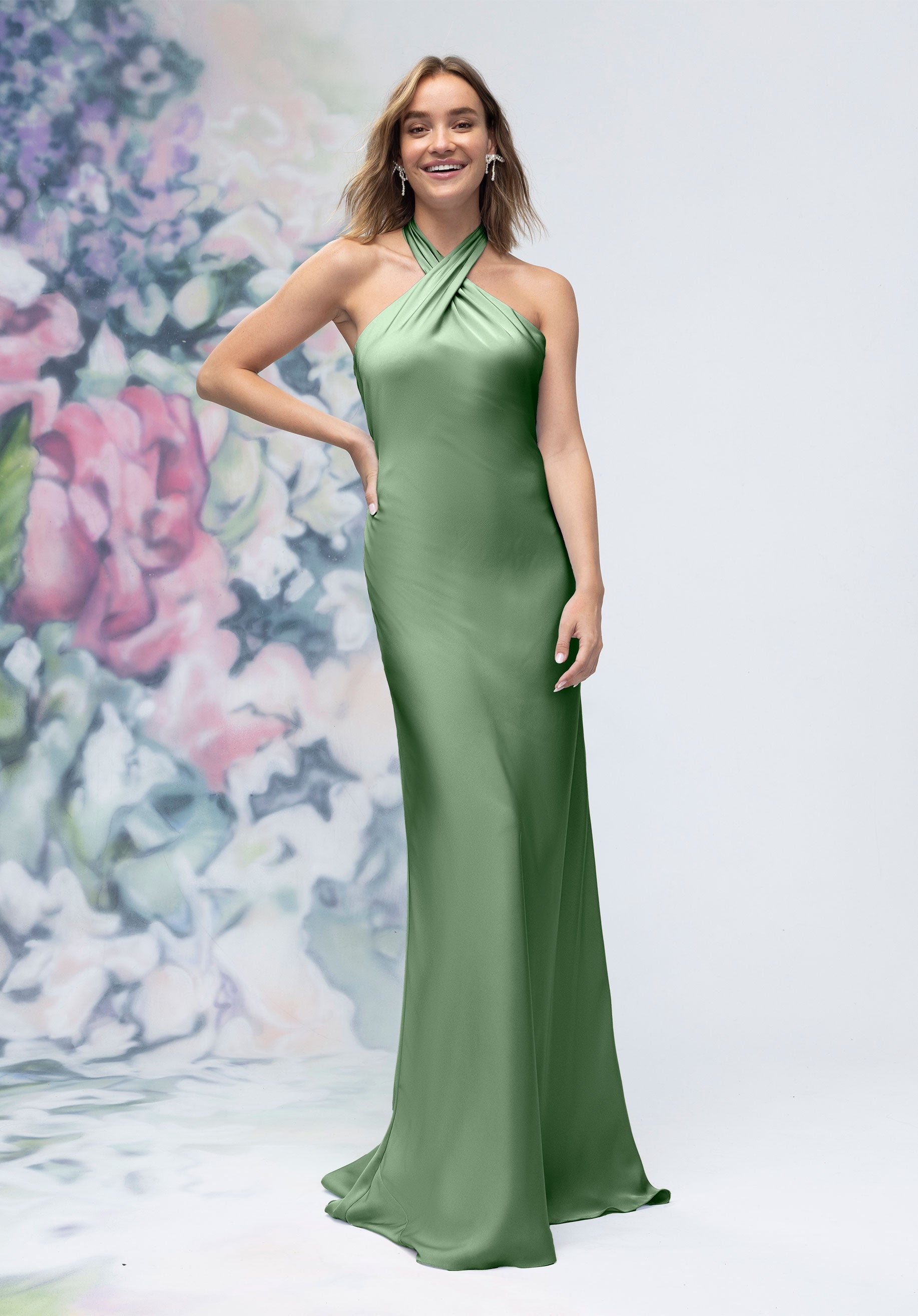 Formal Dresses Fitted Long Evening Formal Dress MGNY Madeline Gardner New York 3030005 Moss