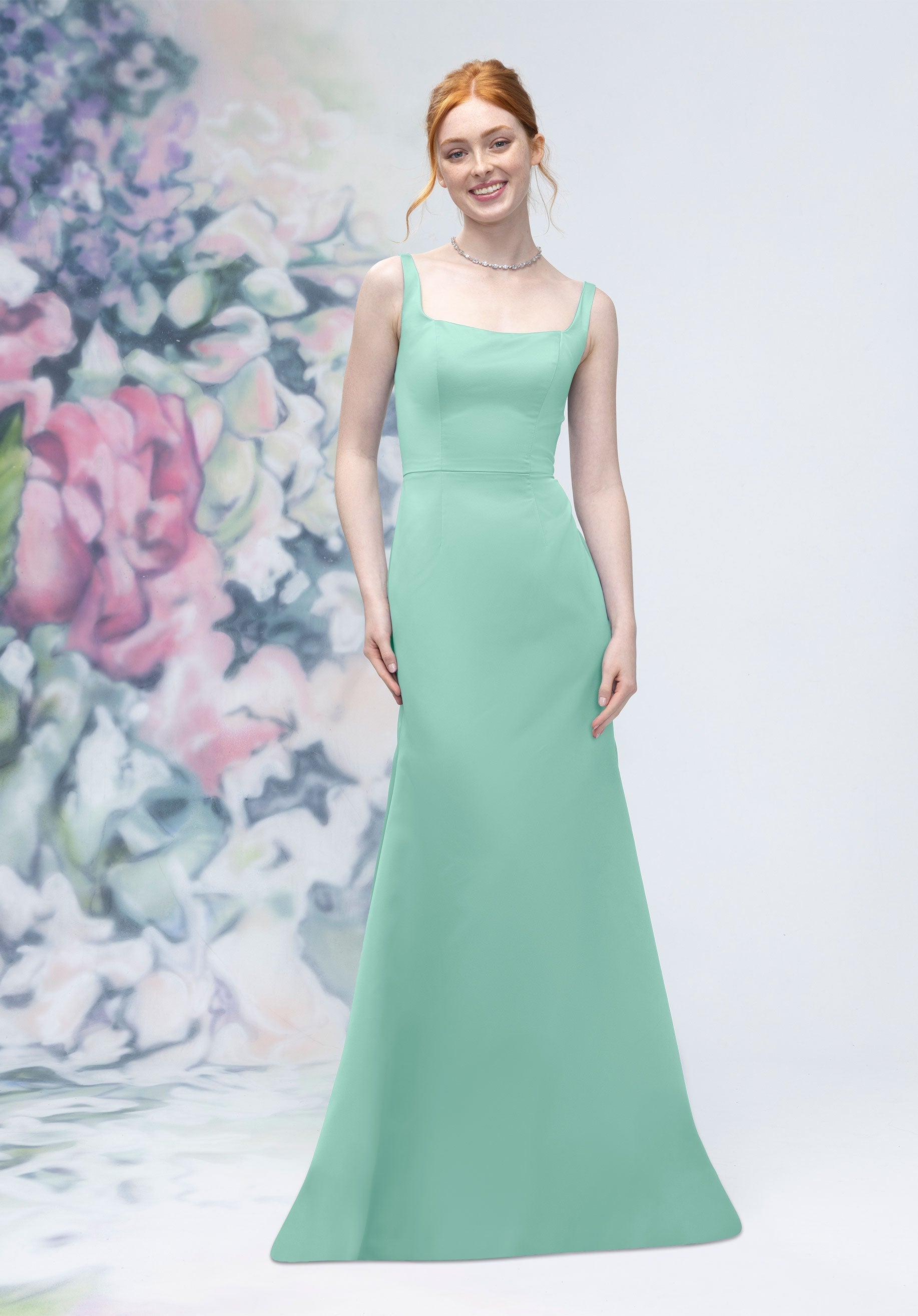 Formal Dresses Formal A line Long Dress MGNY Madeline Gardner New York 3030006 Mint