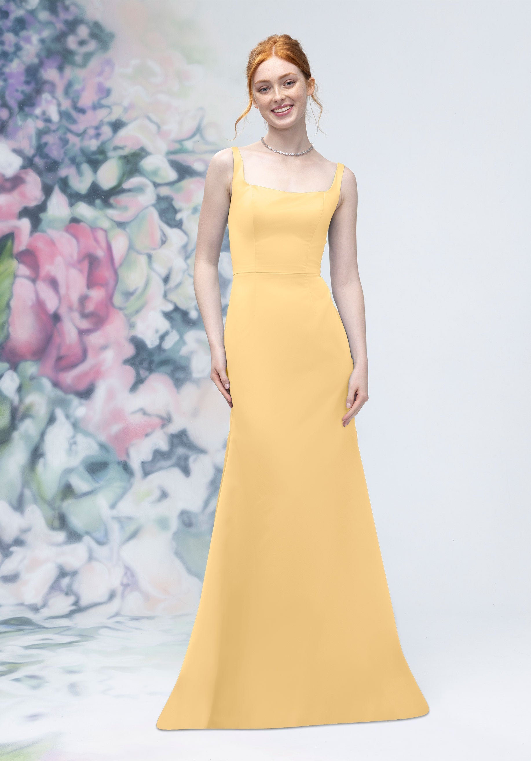 Formal Dresses Long Formal A line Dress MGNY Madeline Gardner New York 3030006 Buttercup