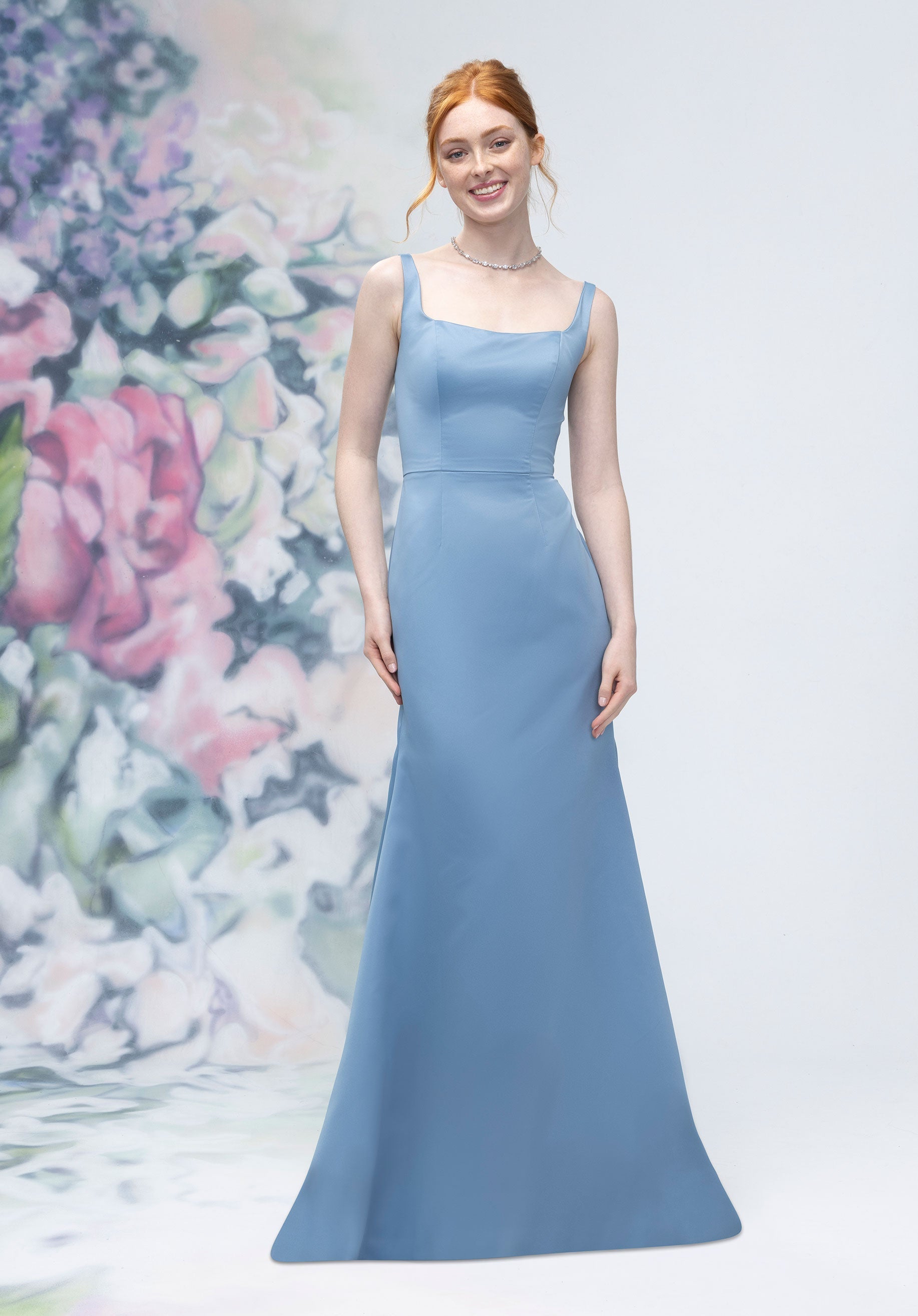 Formal Dresses Long A line Formal Evening Dress MGNY Madeline Gardner New York 3030006 Slate