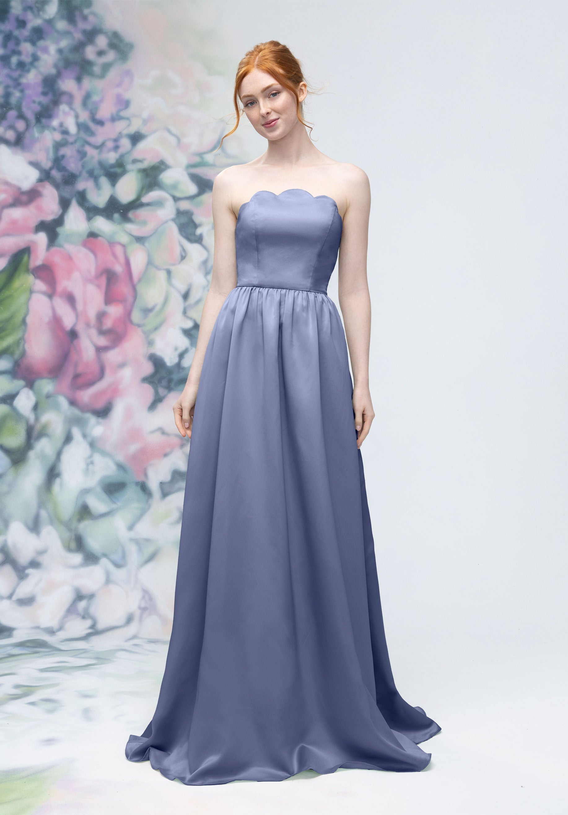 Prom Dresses Corset A Line Long Formal Prom Dress Dusk