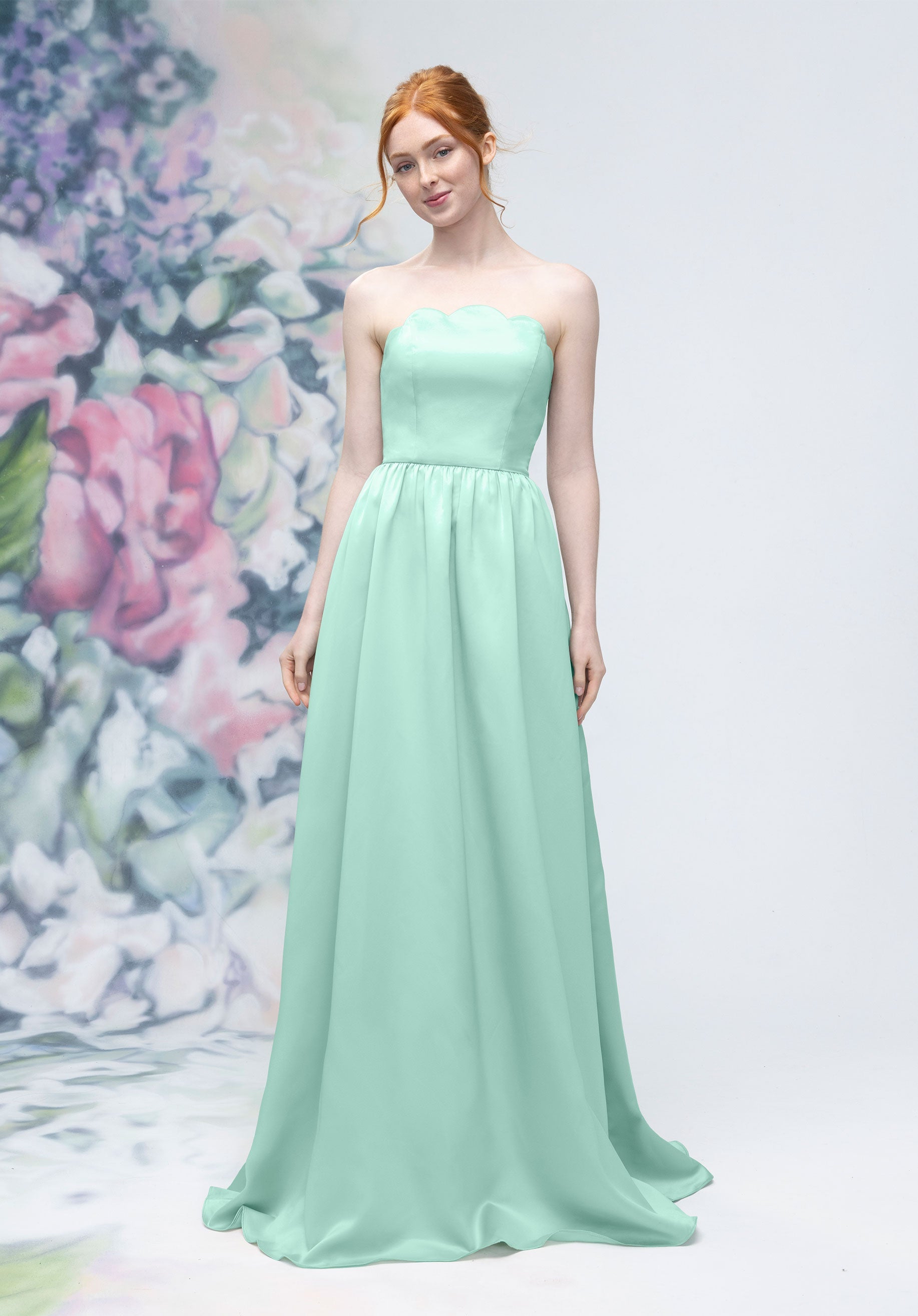 Prom Dresses A Line Long Formal Corset Prom Dress Mint