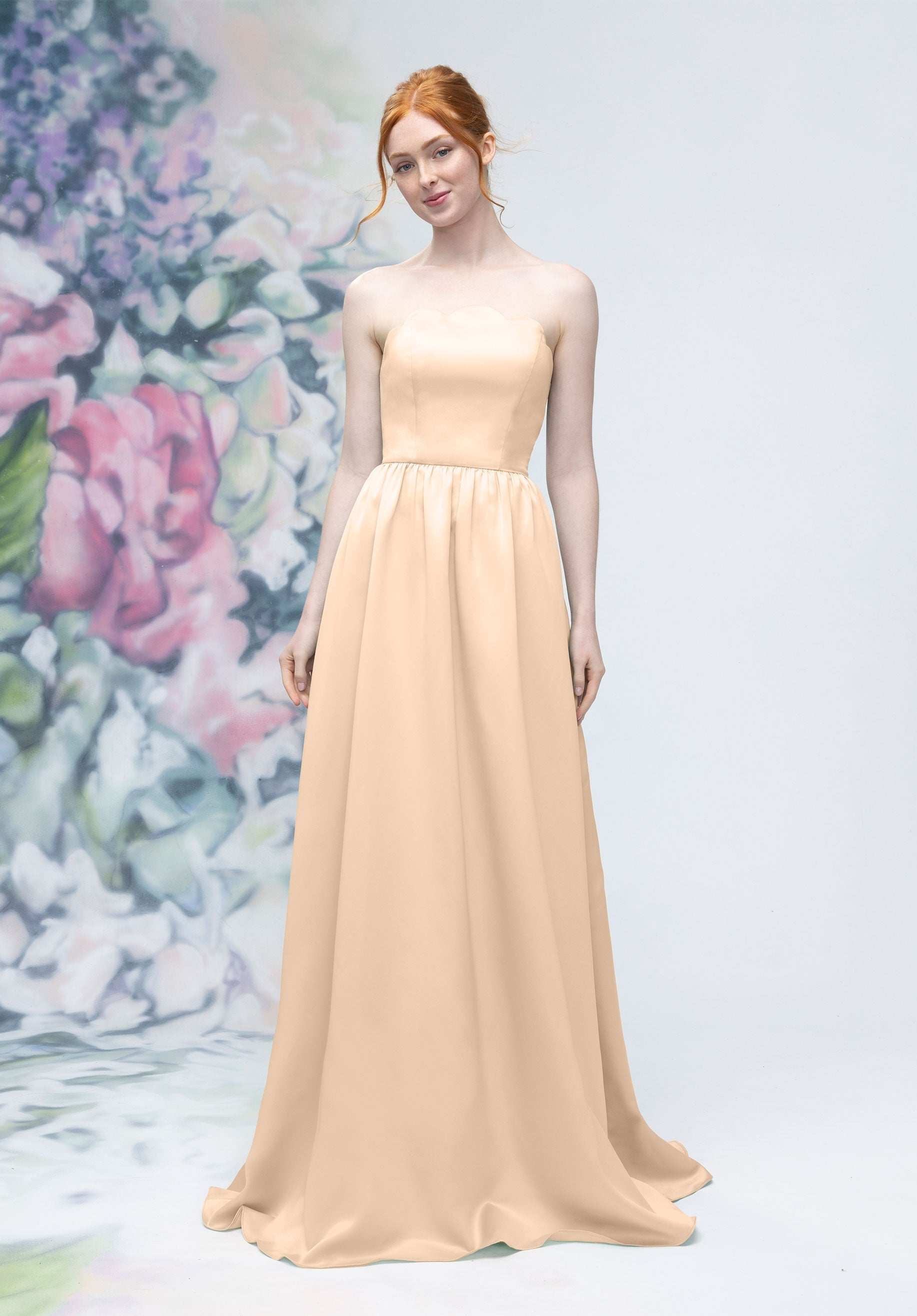 Prom Dresses A Line Prom Corset Long Formal Dress Champagne