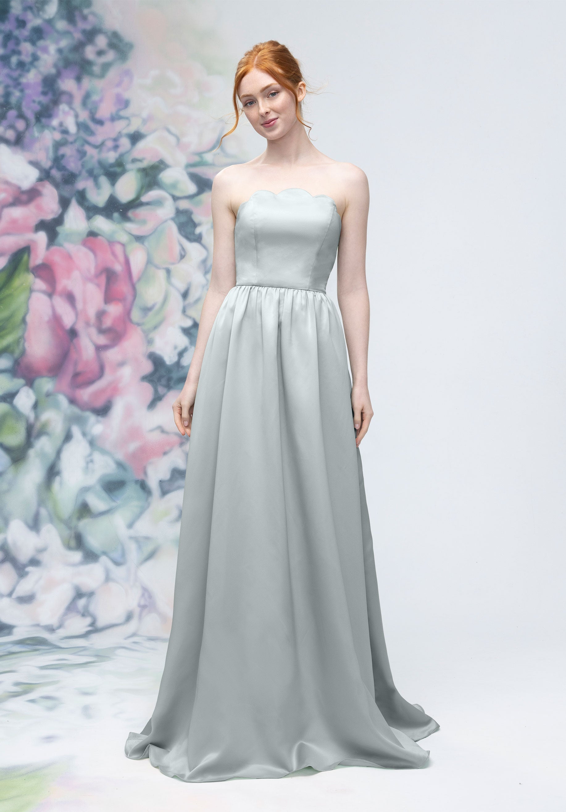 Prom Dresses Corset A Line Long Formal Prom Dress Dove