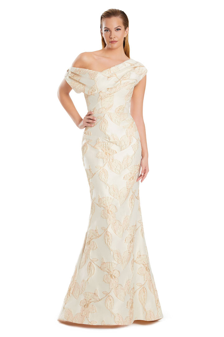 Formal Dresses Long Mermaid Formal Printed Dress Soft Pink/Cream
