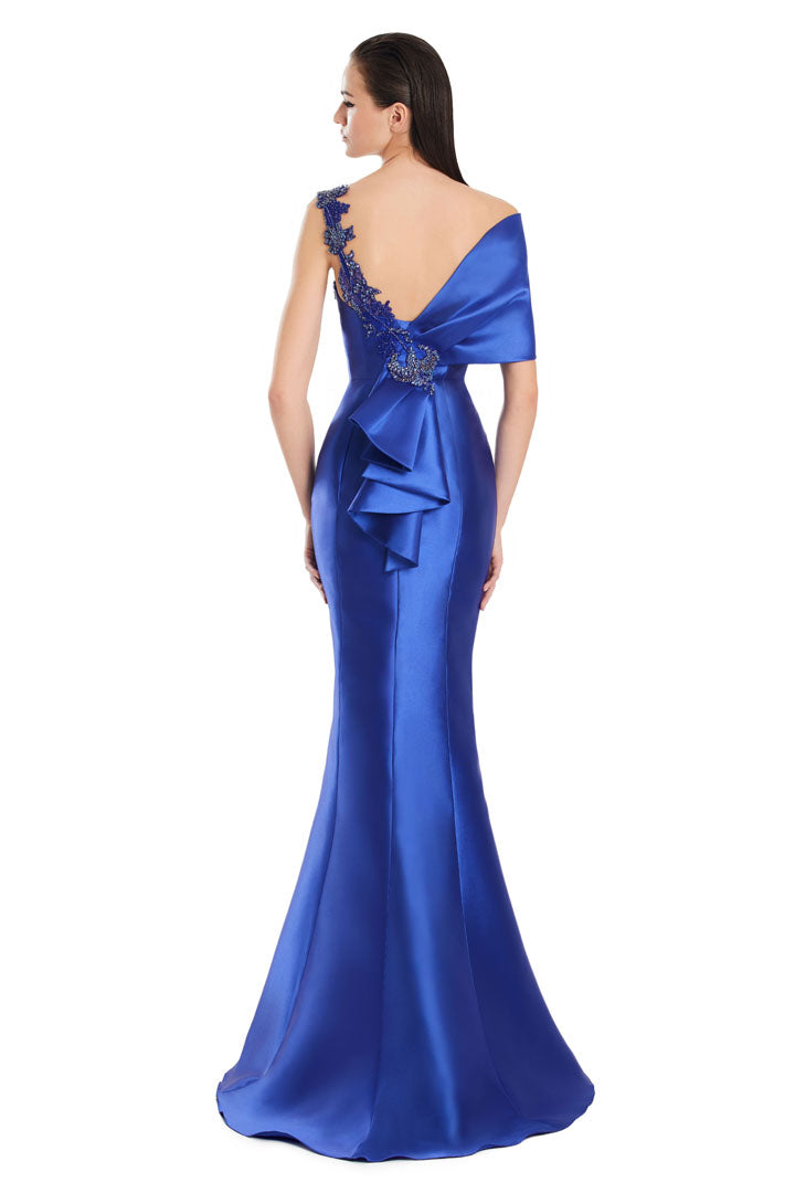 Prom Dresses Mermaid Long Formal Beaded Floral Prom Dress Royal