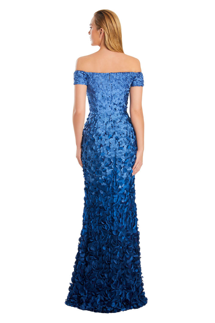 Prom Dresses Two Tone Long Formal Sequin Evening Dress Blue/Multi