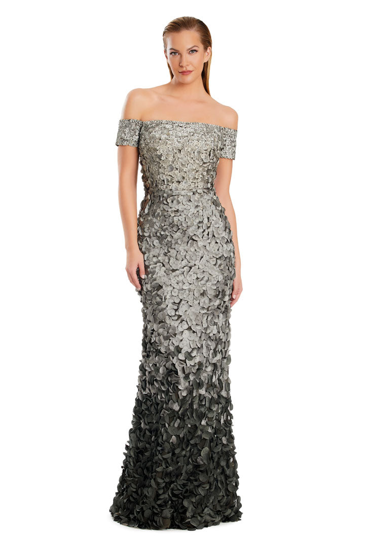 Prom Dresses Two Tone Long Formal Sequin Evening Dress Grey/Multi