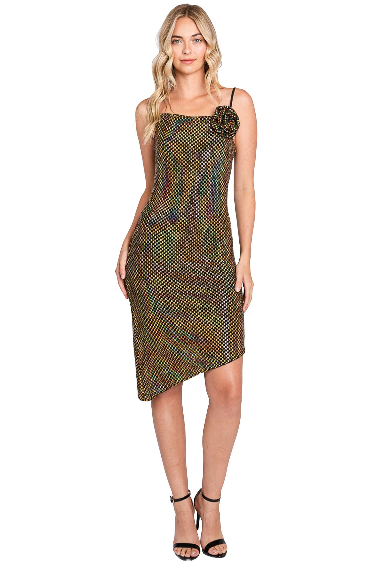 Scoop Midi Sequin Cocktail Bodycon Lenovia 3072