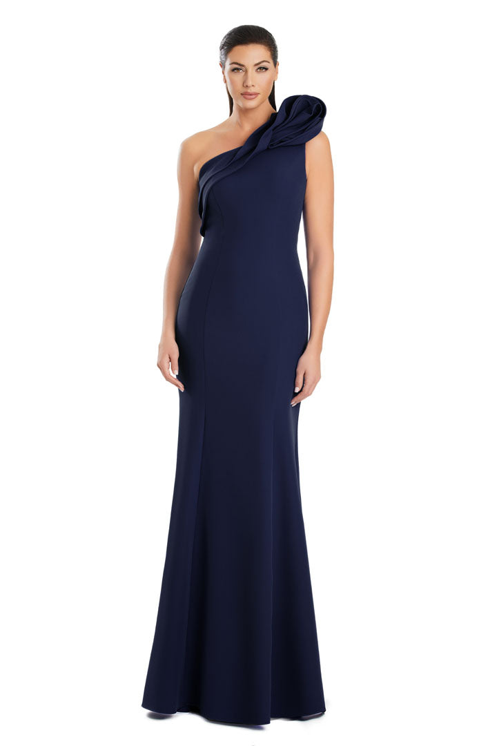 Formal Dresses Pleated Long Evening Formal Dress Navy