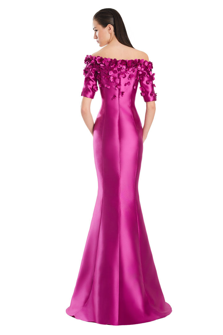 Formal Dresses Long Mermaid Applique Formal Evening Dress Fuchsia