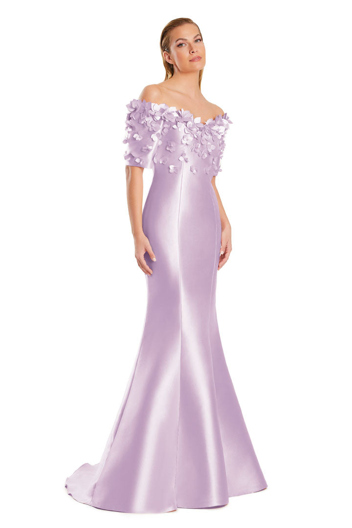 Formal Dresses Long Mermaid Applique Formal Evening Dress Lilac