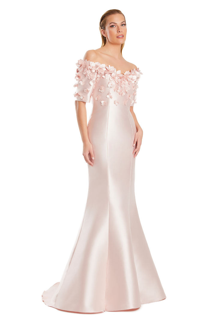 Formal Dresses Long Formal Applique Evening Dress Soft Pink