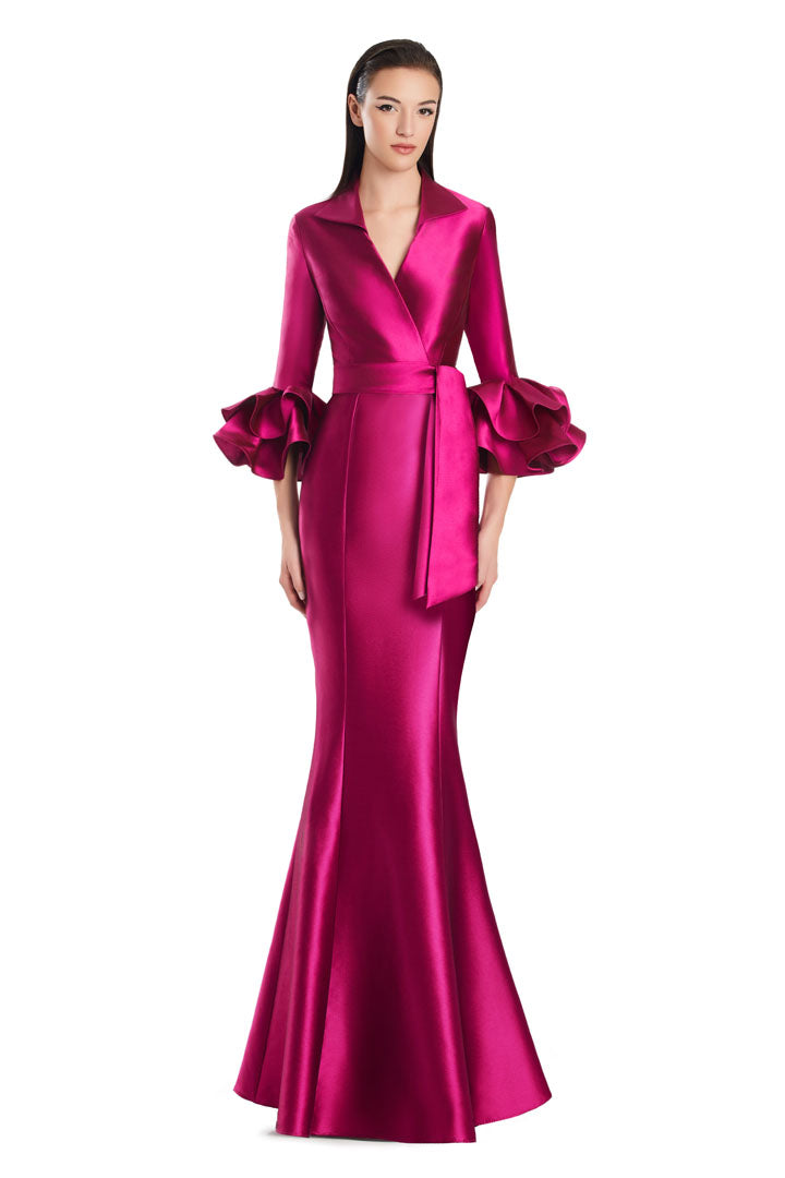 Formal Dresses Long Mermaid Formal Ruffle Dress Fuchsia