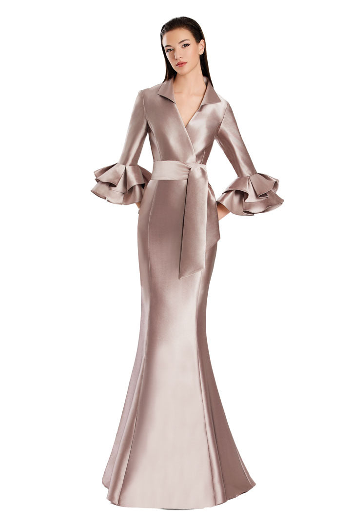 Formal Dresses Long Mermaid Formal Ruffle Dress Iced Mauve