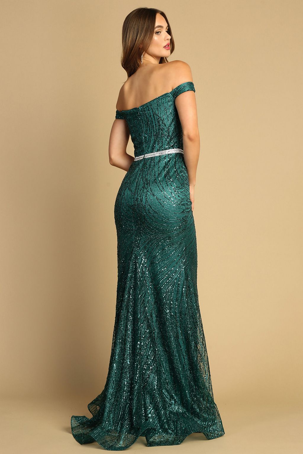 Prom Dresses Long Fitted Formal Evening Prom Dress Emerald