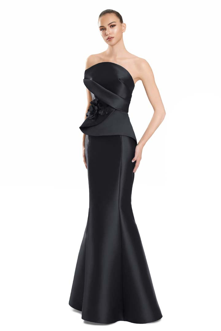 Formal Dresses Long Mermaid Formal Layered Evening Dress Black