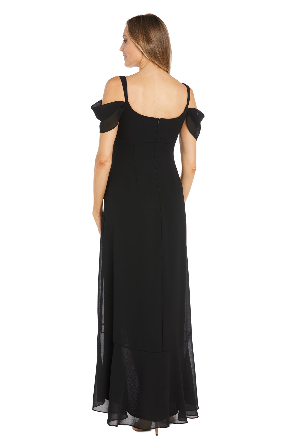 Formal Dresses Long Ruffle A Line Formal Dress Black
