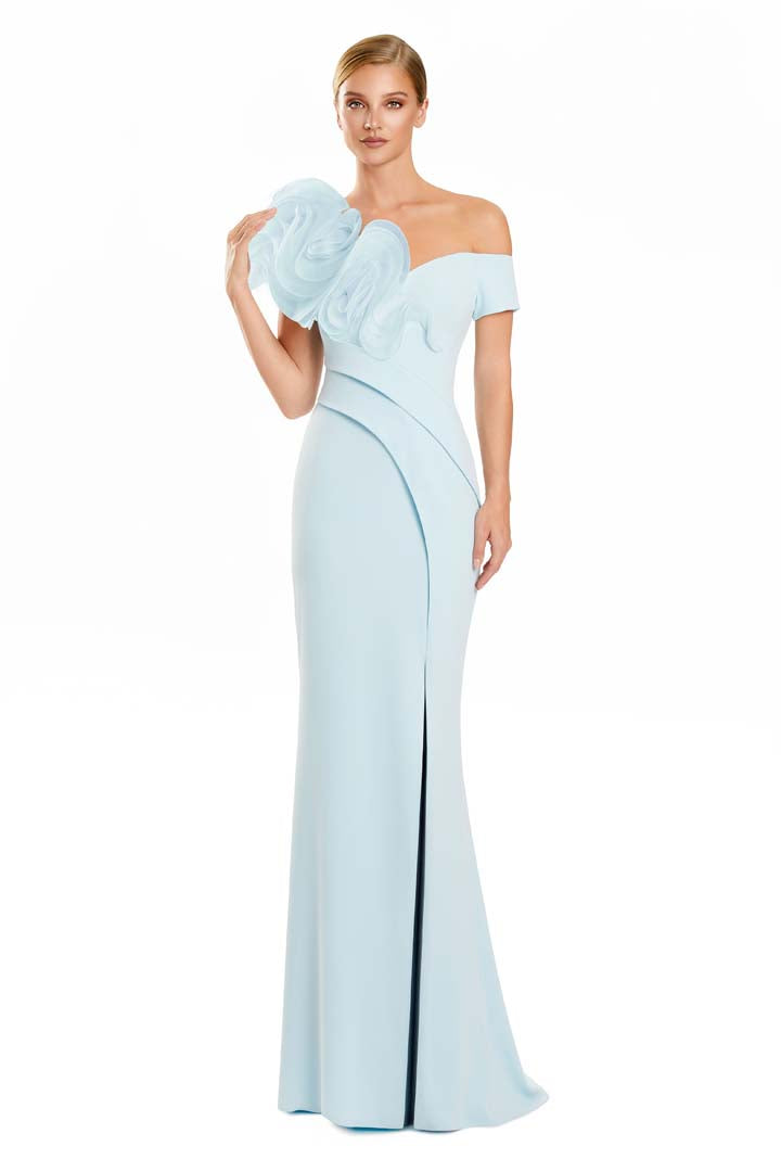 Formal Dresses Long Formal Evening Ruffle Dress Soft Crystal
