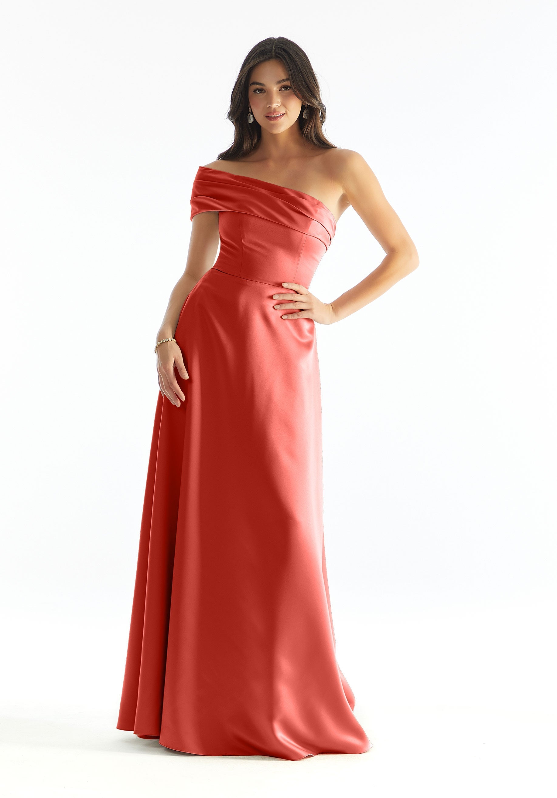 Formal Dresses Formal Long Evening A Line Dress MGNY Madeline Gardner New York 31237 Cinnamon