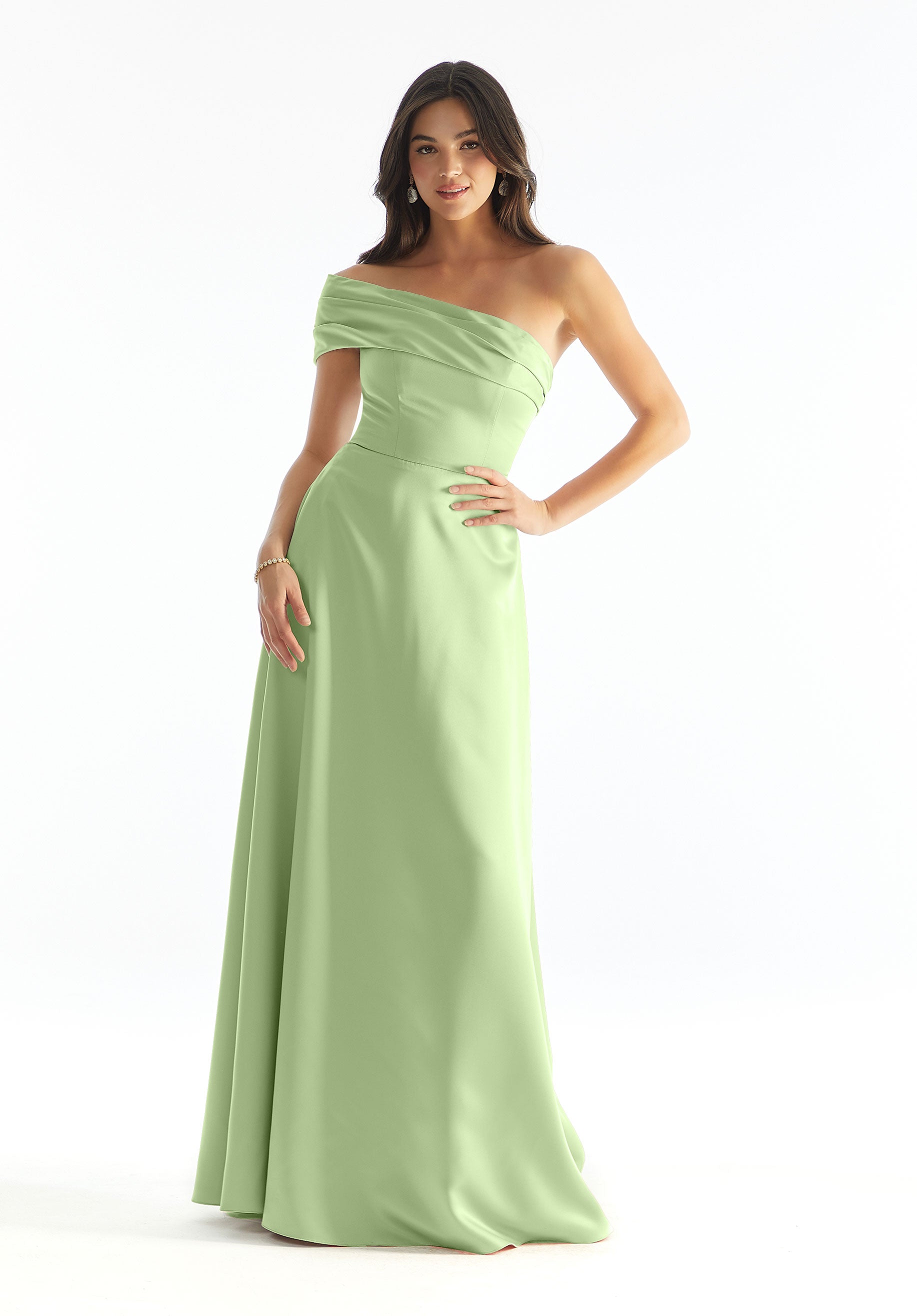 Formal Dresses Formal Evening A Line Long Dress MGNY Madeline Gardner New York 31237 Sage