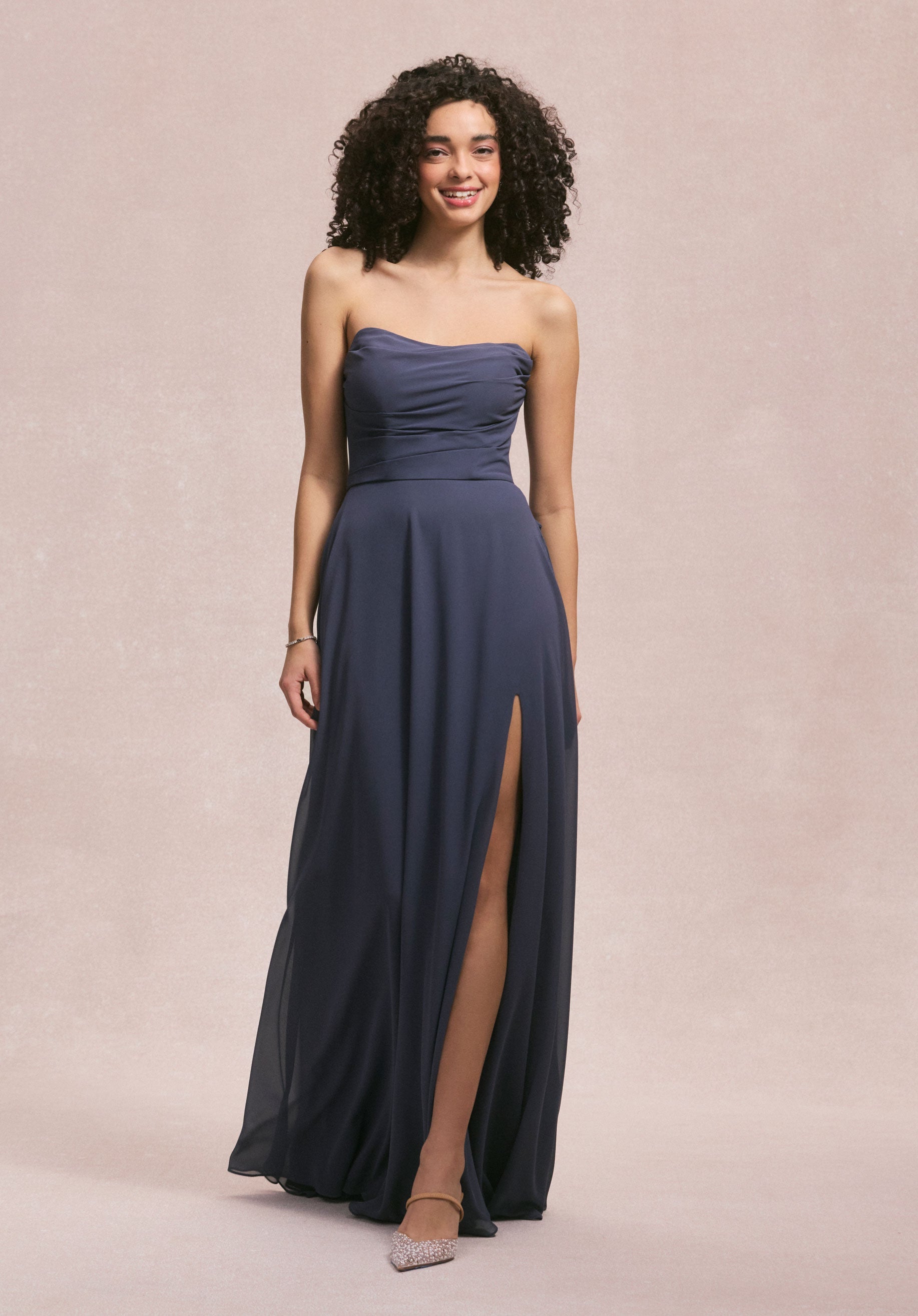 Formal Dresses Slit Evening Formal Long Dress MGNY Madeline Gardner New York 31250 Storm