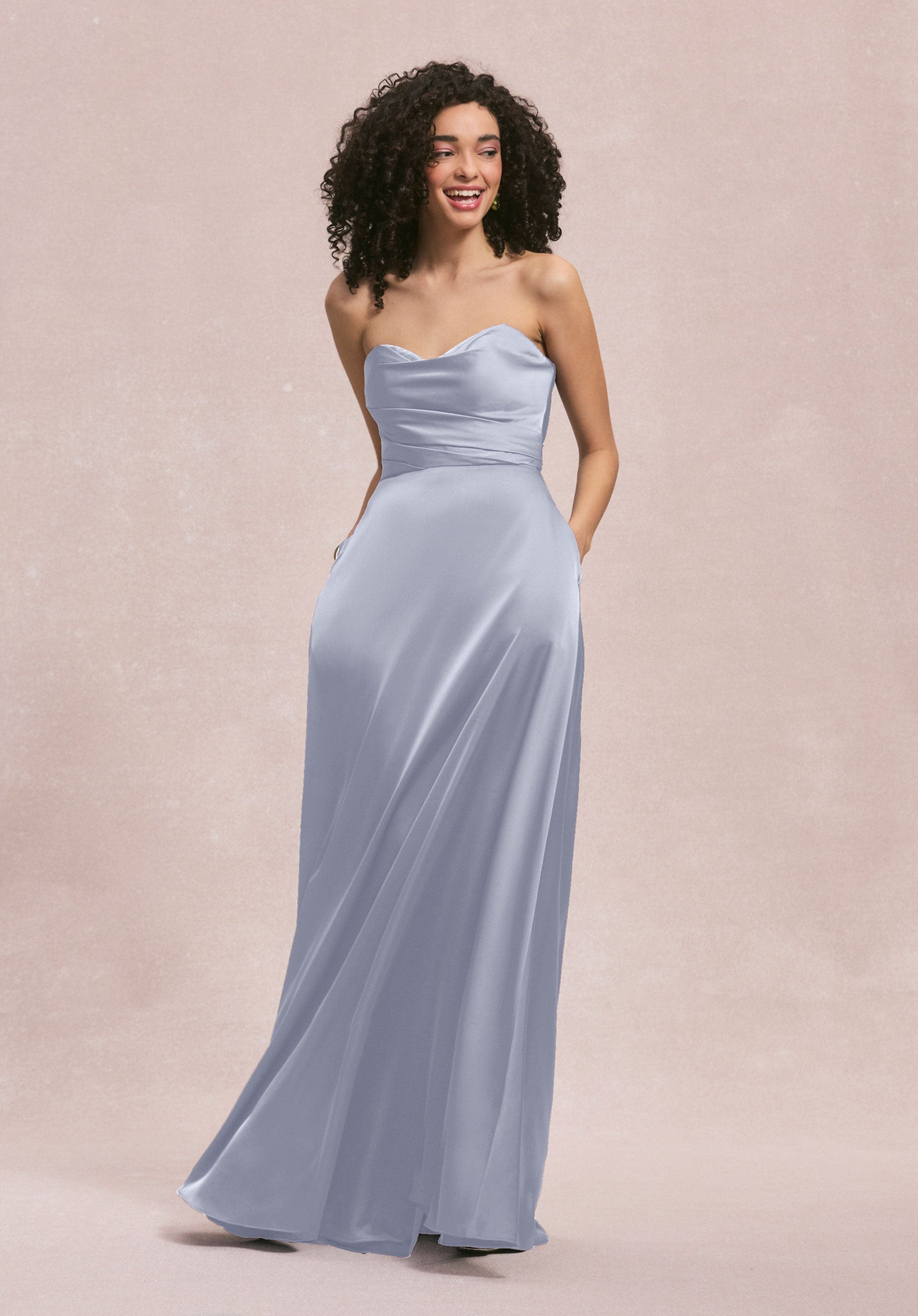 Formal Dresses Formal A Line Long Dress MGNY Madeline Gardner New York 31251 Fog