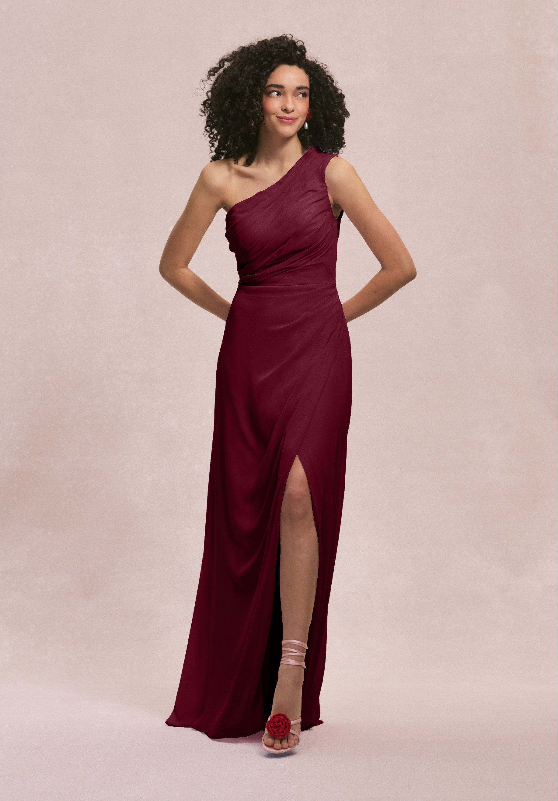Formal Dresses Formal Long Slit Evening Dress MGNY Madeline Gardner New York 31254 Bordeaux