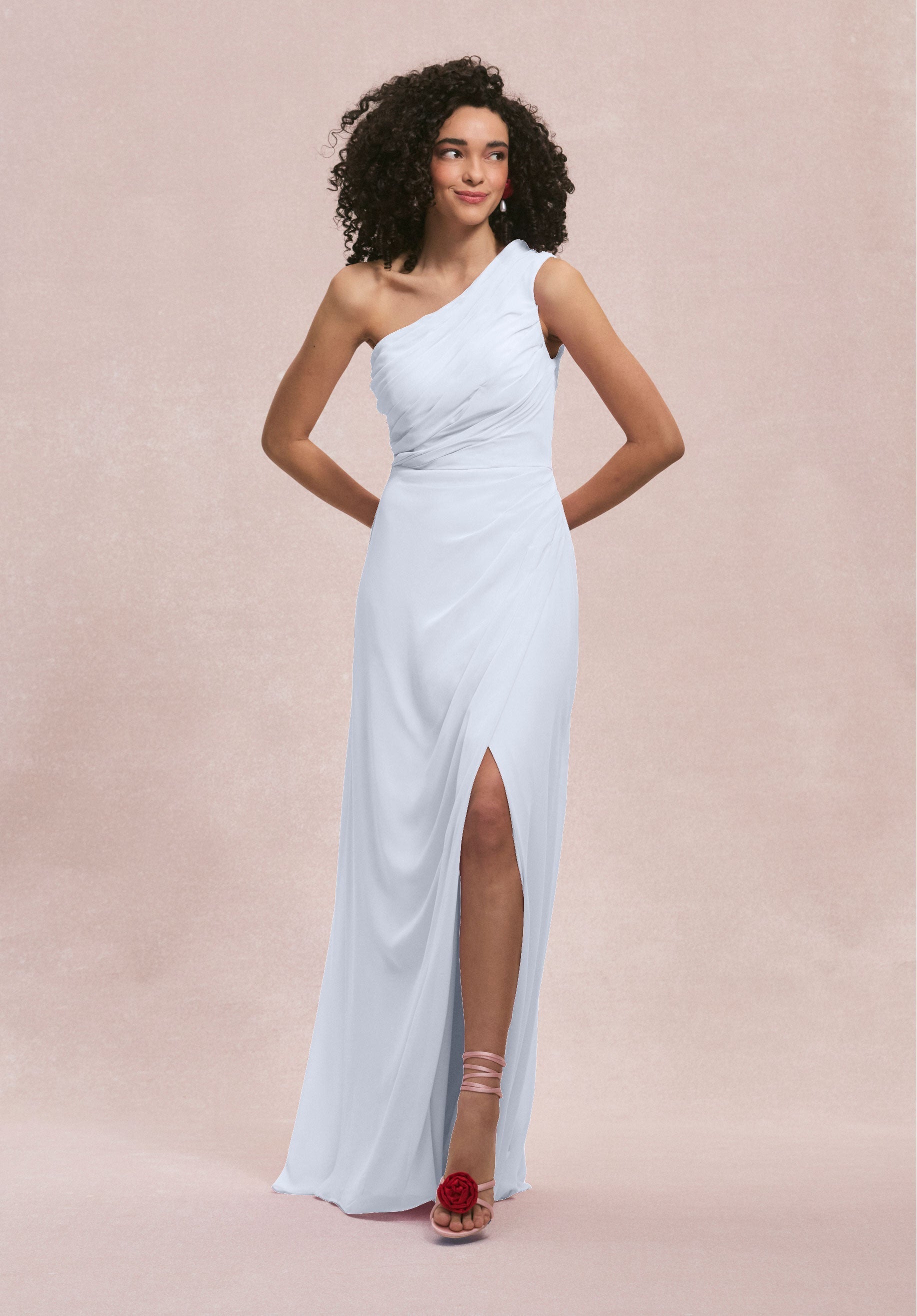 Formal Dresses Slit Long Formal Evening Dress MGNY Madeline Gardner New York 31254 Fog
