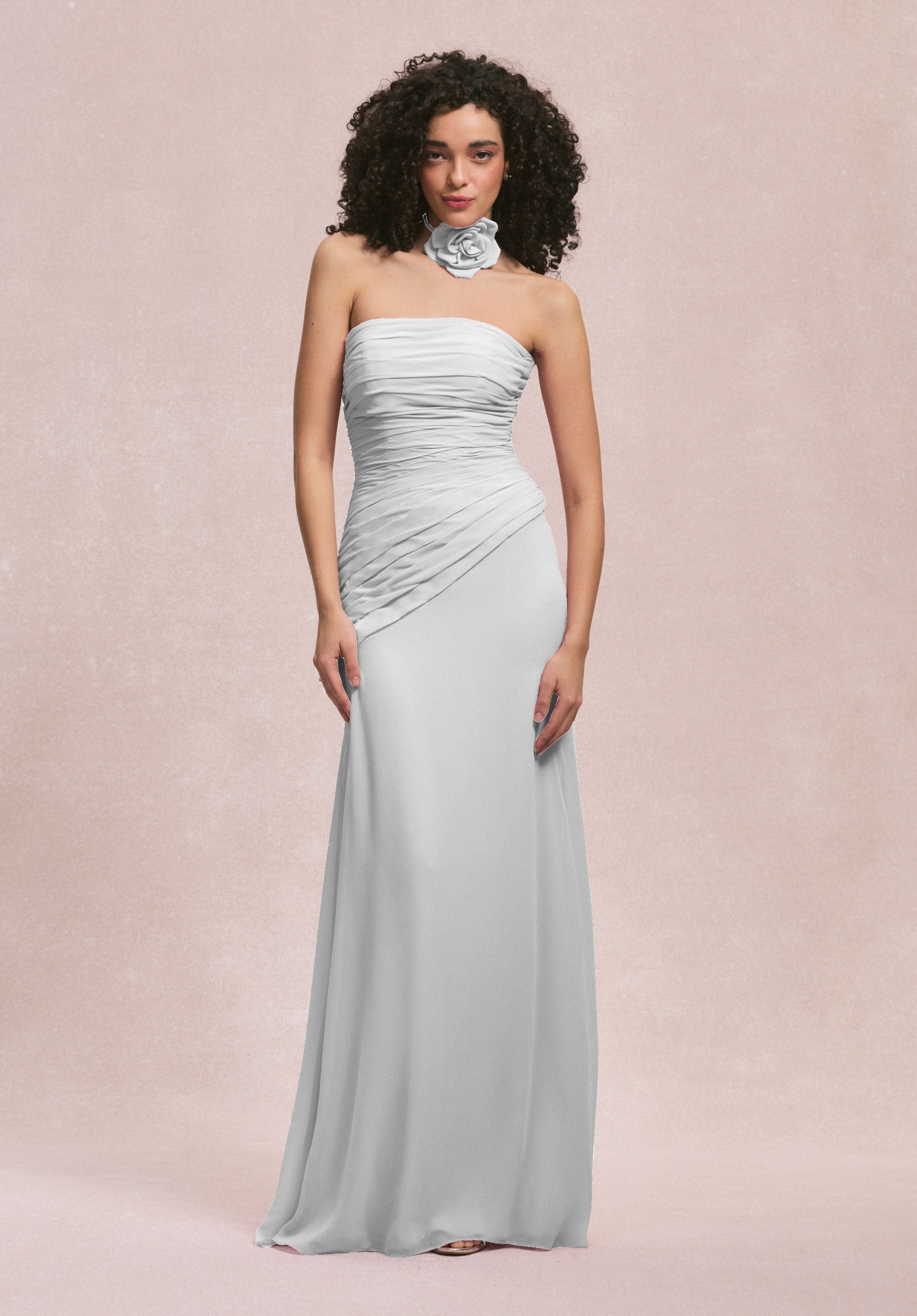 Wedding Dresses Long 3D Floral Wedding Dress MGNY Madeline Gardner New York 31255 White