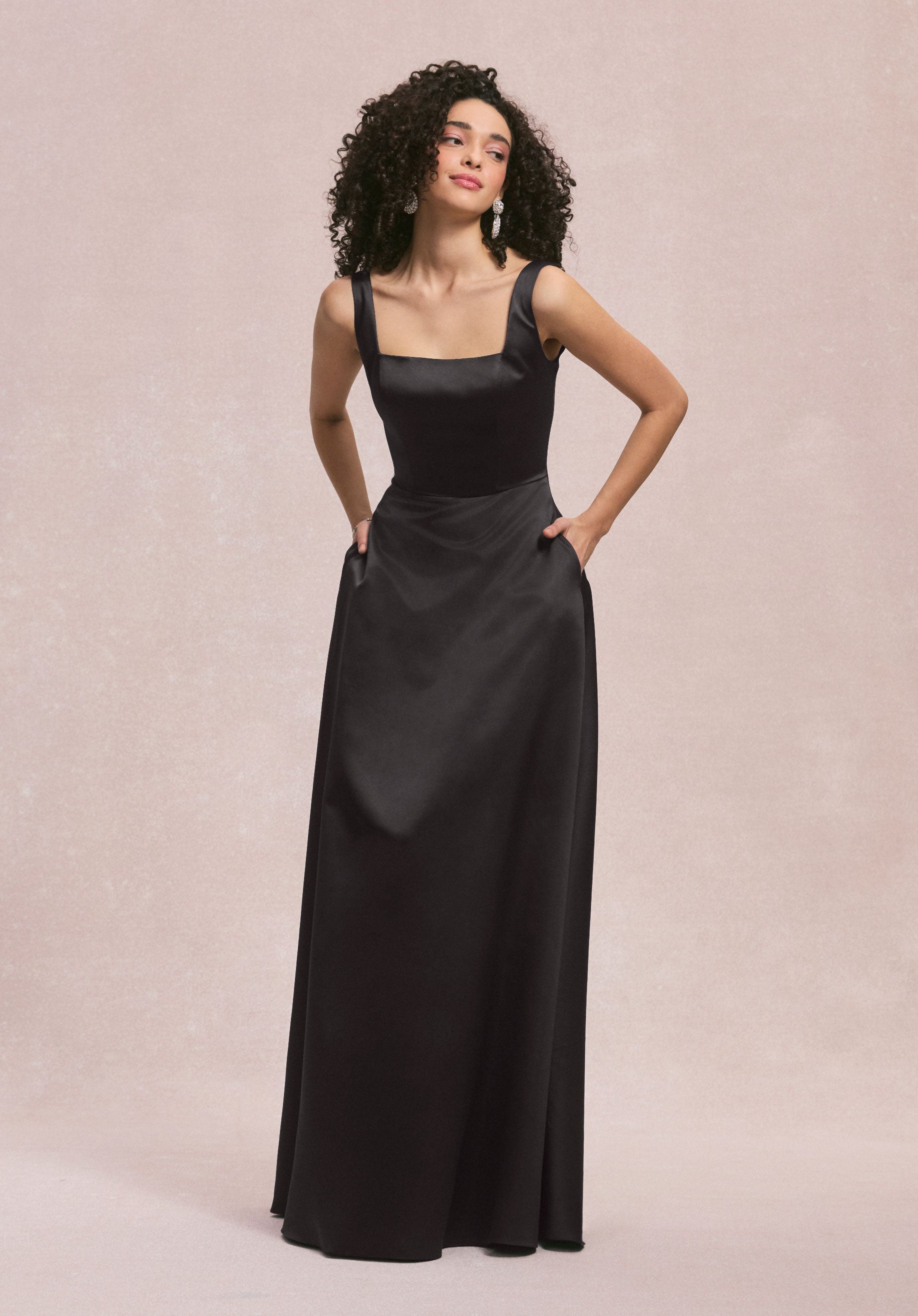 Formal Dresses Evening Long Formal A Line Dress MGNY Madeline Gardner New York 31258 Black