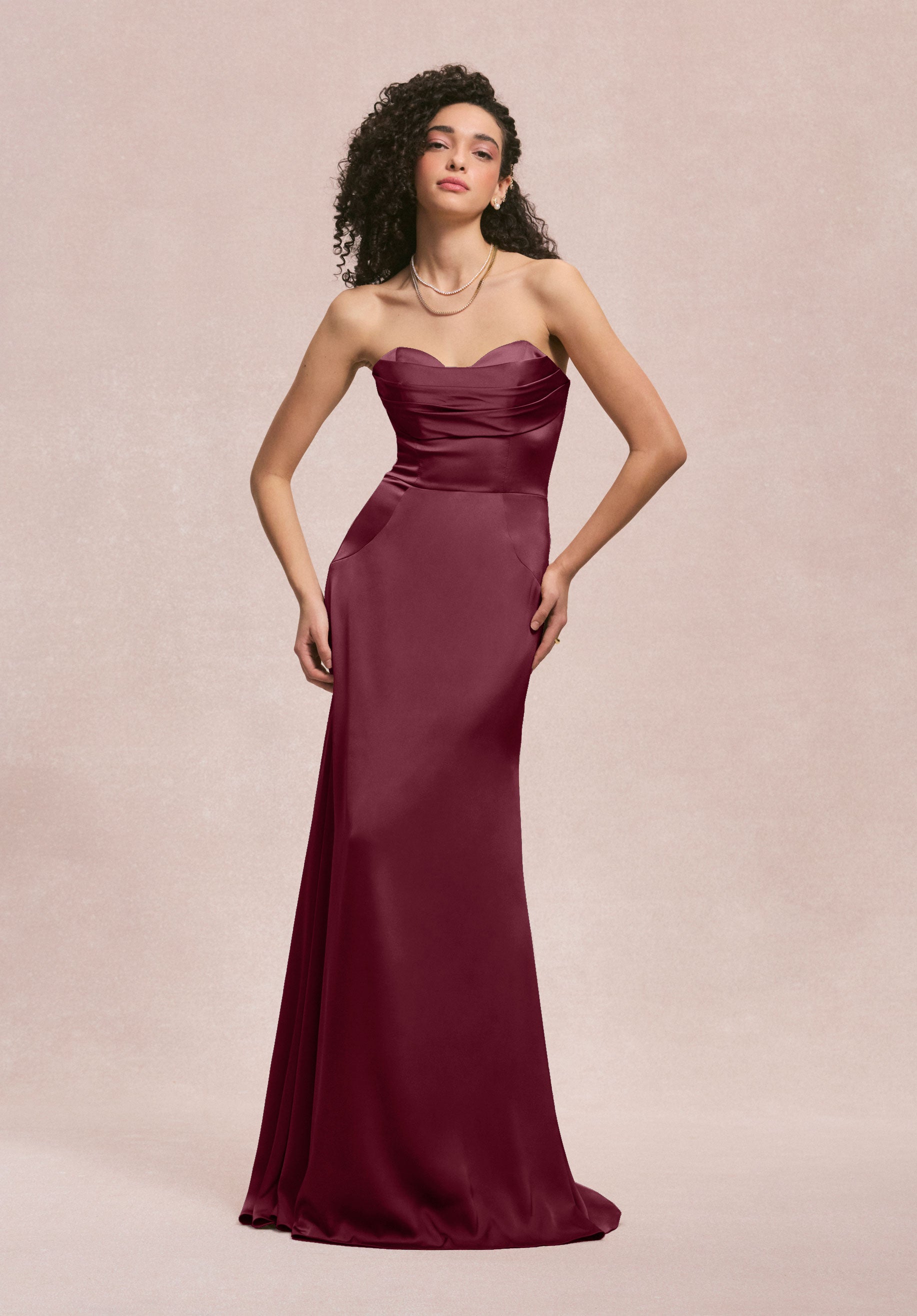 Formal Dresses Long Formal Mermaid Evening Dress MGNY Madeline Gardner New York 31259 Bordeaux