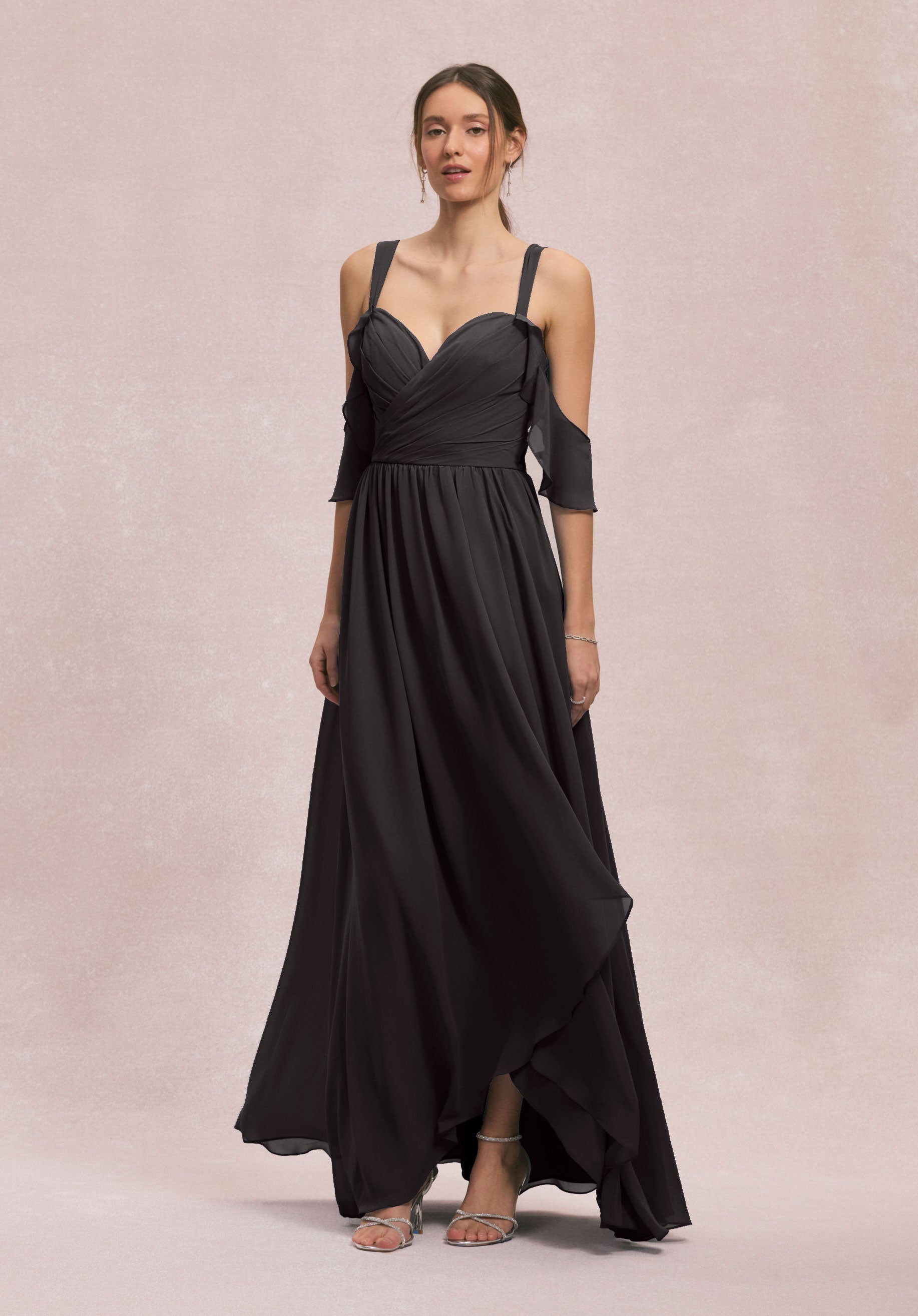 Prom Dresses Long Formal A line Evening Prom Dress Black