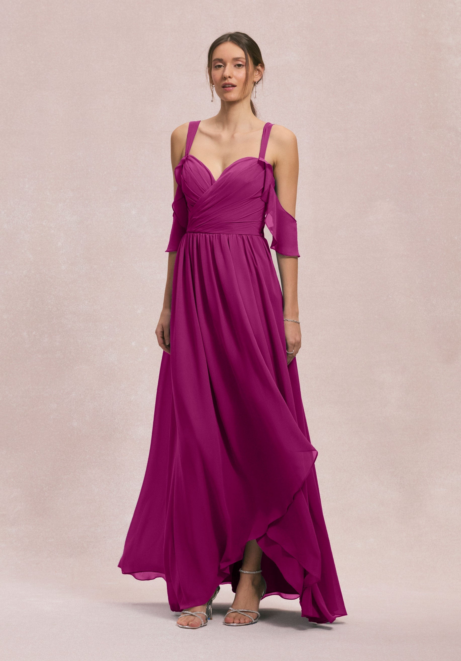 Prom Dresses Formal A Line Long Evening Prom Dress Mulberry