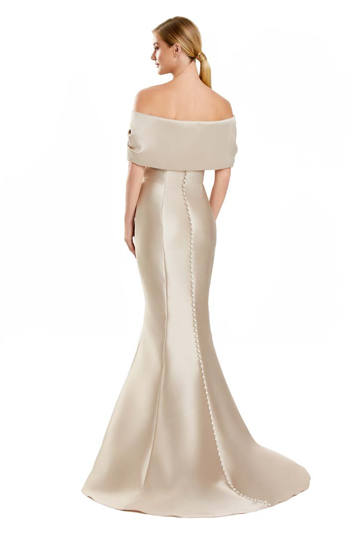 Formal Dresses Floral Long Mermaid Formal Evening Dress Wheat