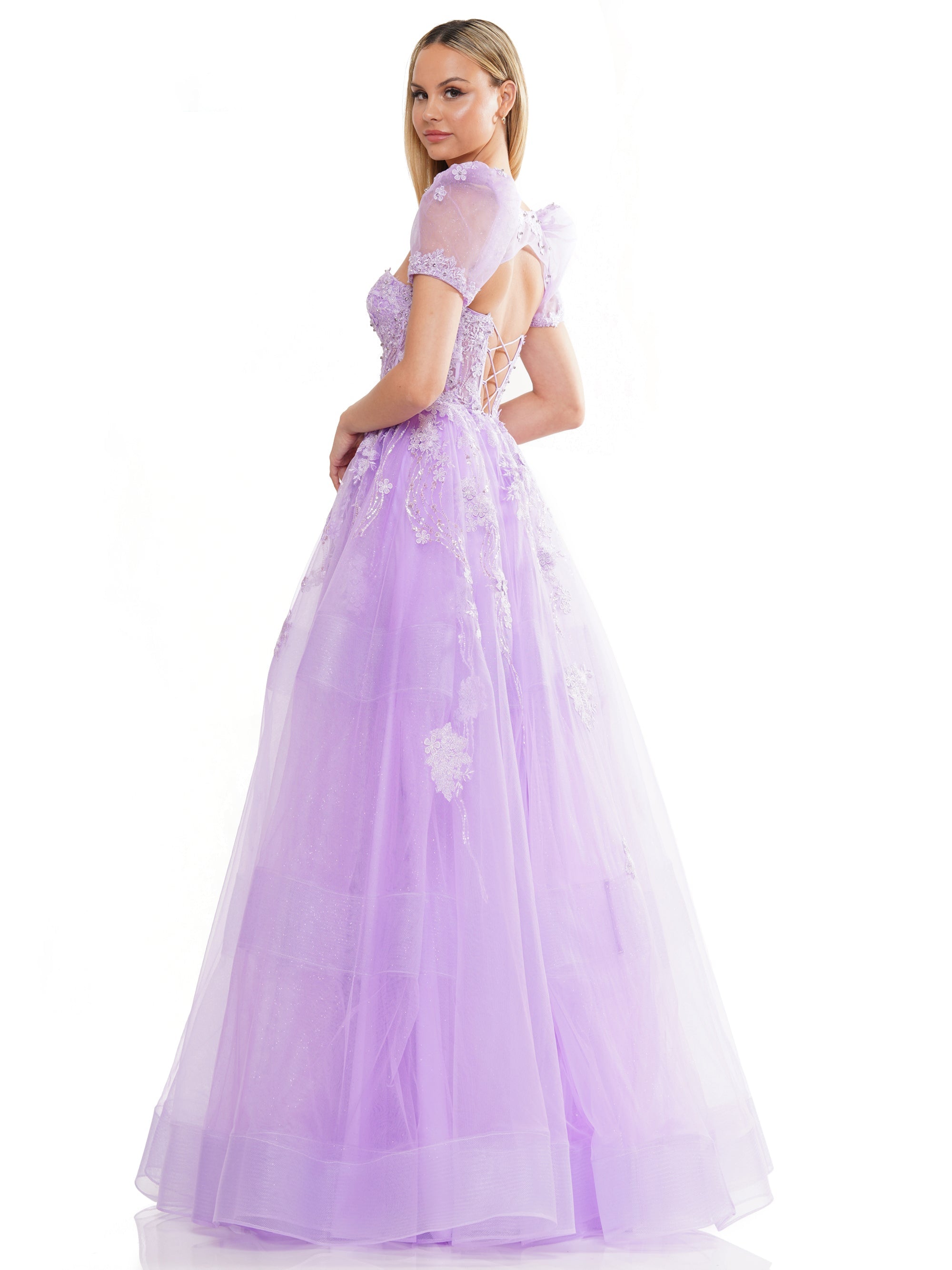Prom Dresses Prom Long Strapless Sweetheart Bolero Ball Gown Lilac