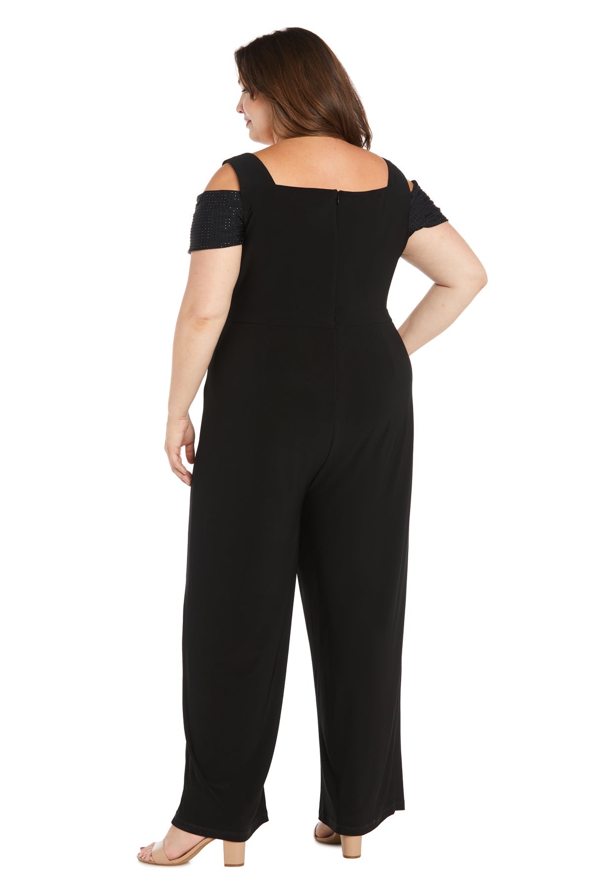 Jumpsuit Long Formal Jumpsuit Plus Size Black